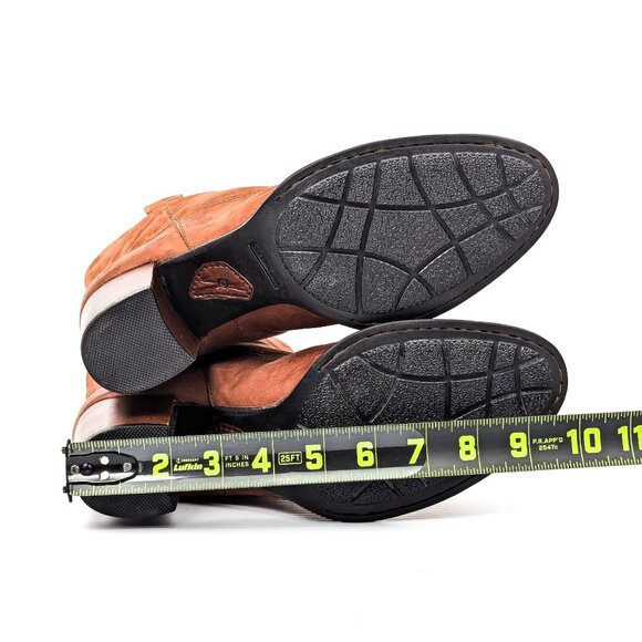 Born Women Crown Brown Leather Western Cowboy Heel Boots size 10 - Picture 5 of 7